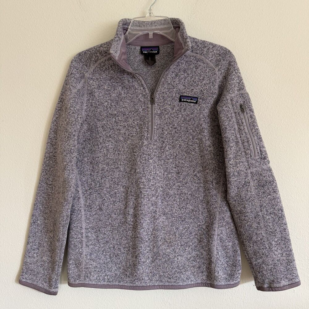 Patagonia Better Sweater 1/4 Quarter Zip Pullover Jacket M Purple Gorpcore